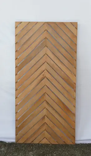 Product image of the product “Coconut wood fence, model Heringbone, 90 x 180 cm height, natural. ”